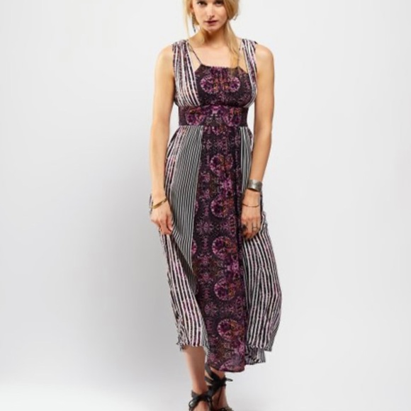 Free People Dresses & Skirts - Free People | Midnight Purple Mayan Temple Maxi Dress